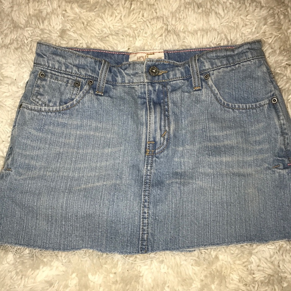 Denim skort